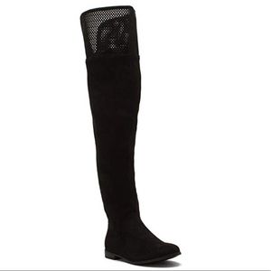 Over the knee boots (black suede with box)